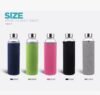 luluhut Travel drinkware Portable bottle new design of glass water bottle Transparent bottle for water tea glass drinking bottle