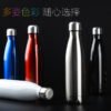 Vacuum stainless steel coke bottle vacuum flask beer bottle gift custom logo sports water glass lettering coke bottle - Image 5