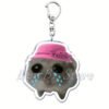 Cute hamster acrylic keychain mobile phone keychain bag decoration tag printed keychain accessories - Image 9