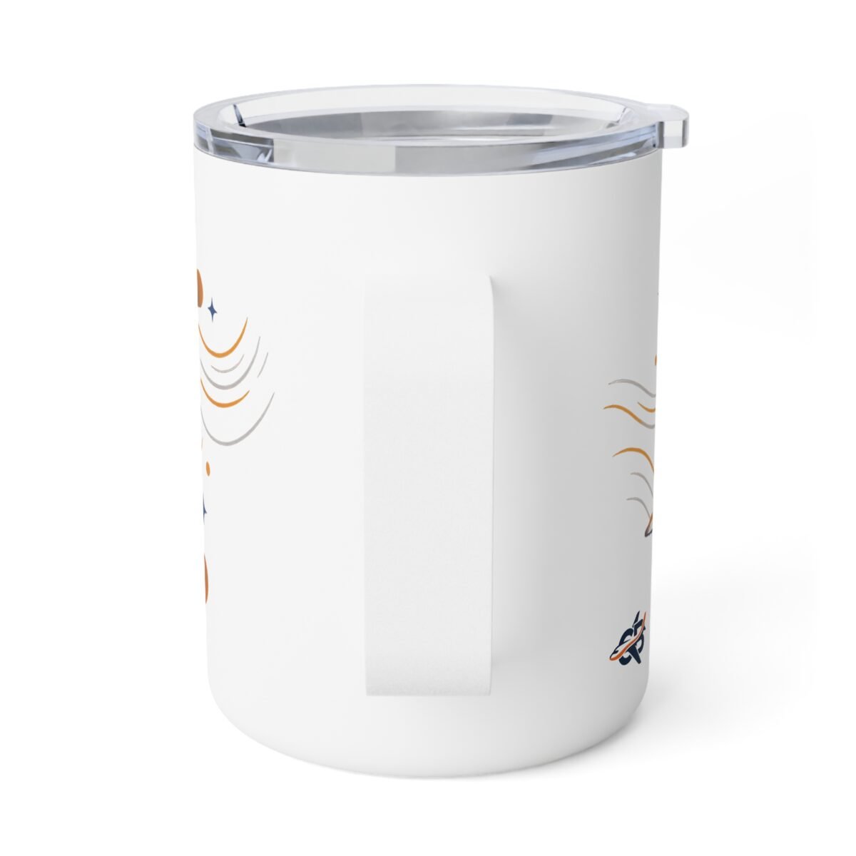 Insulated Coffee Mug — "Fuelled for the Skies" Crew Basket Travel Tumbler, 10oz - Image 2