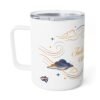 Insulated Coffee Mug — "Fuelled for the Skies" Crew Basket Travel Tumbler, 10oz - Image 3